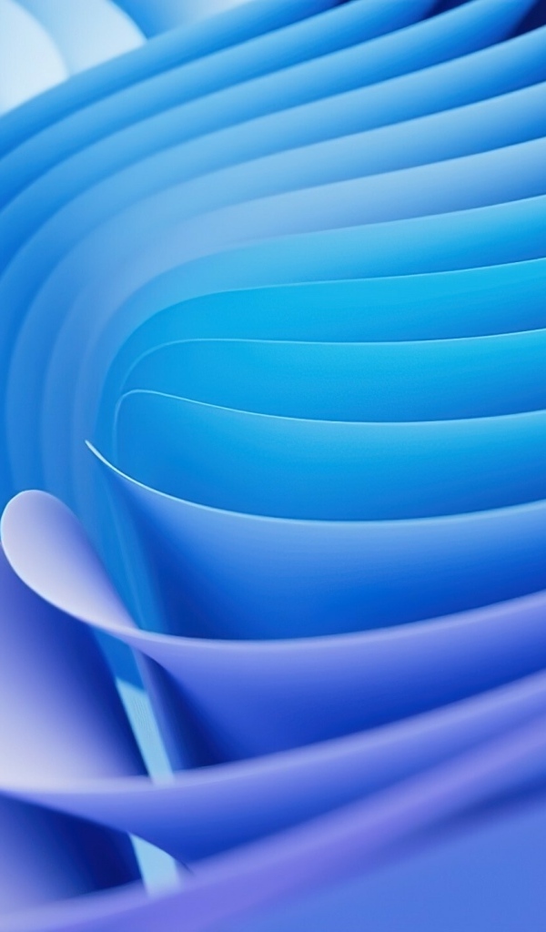 Много голубых волн крупным планом