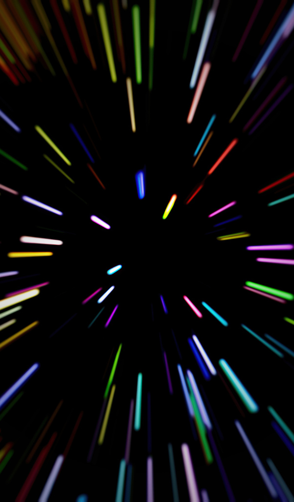 Разноцветные летящие абстрактные искры