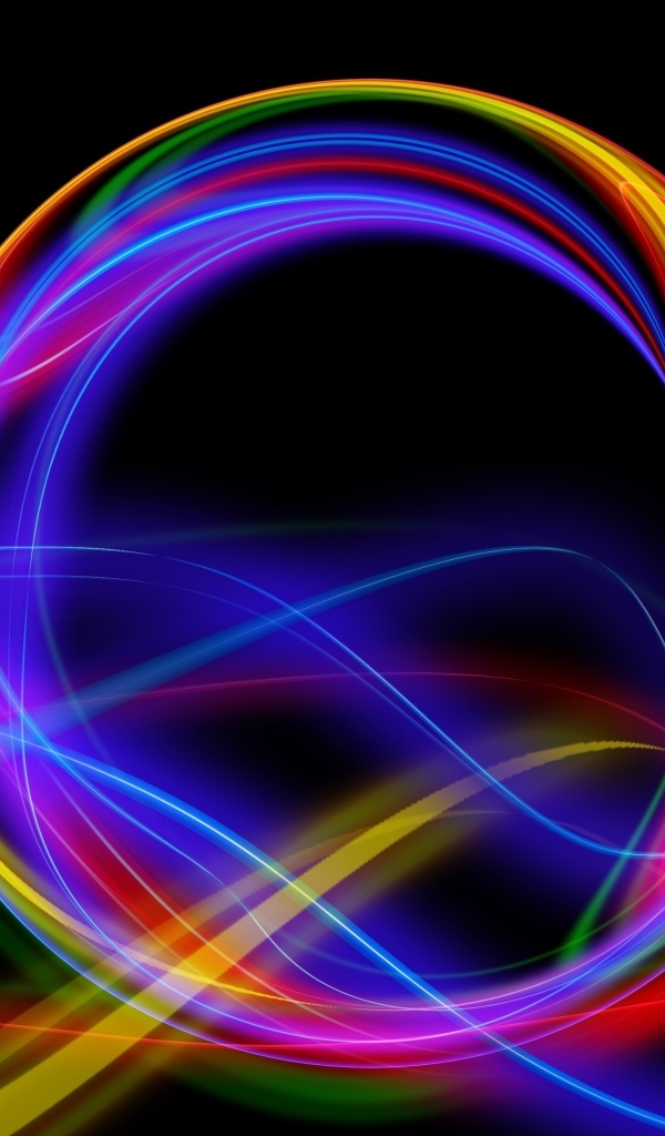 Разноцветный неоновый шар