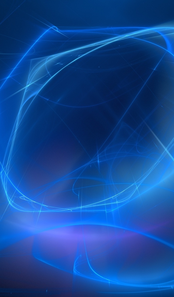 Неоновые синие линии на черном фоне