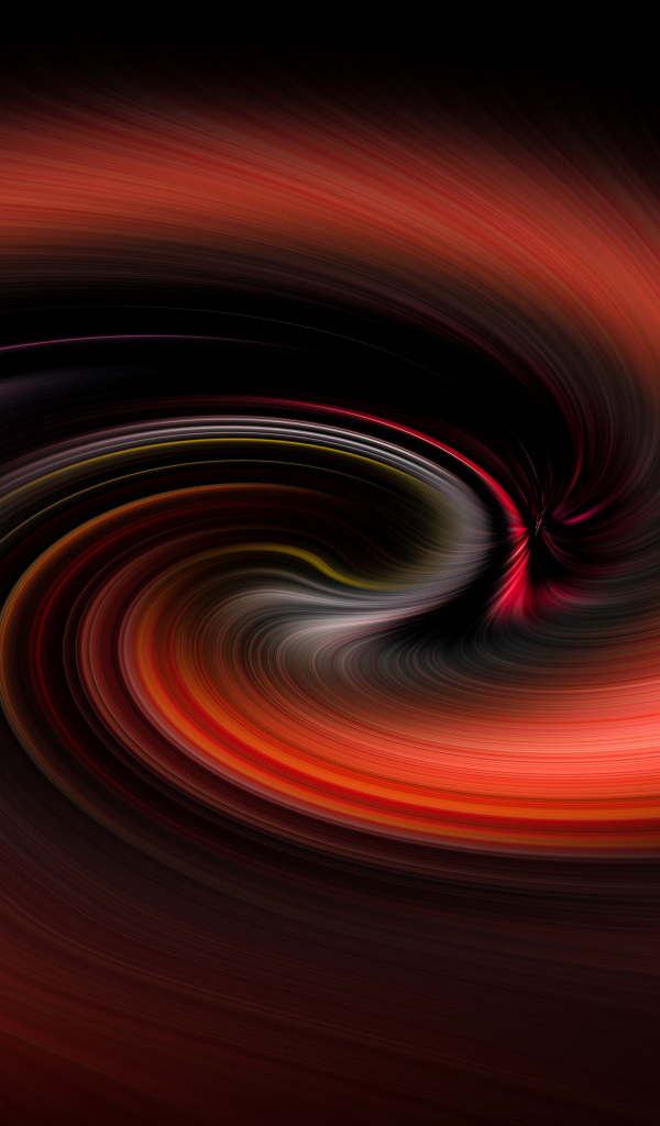 Красное спиральное абстрактное движение