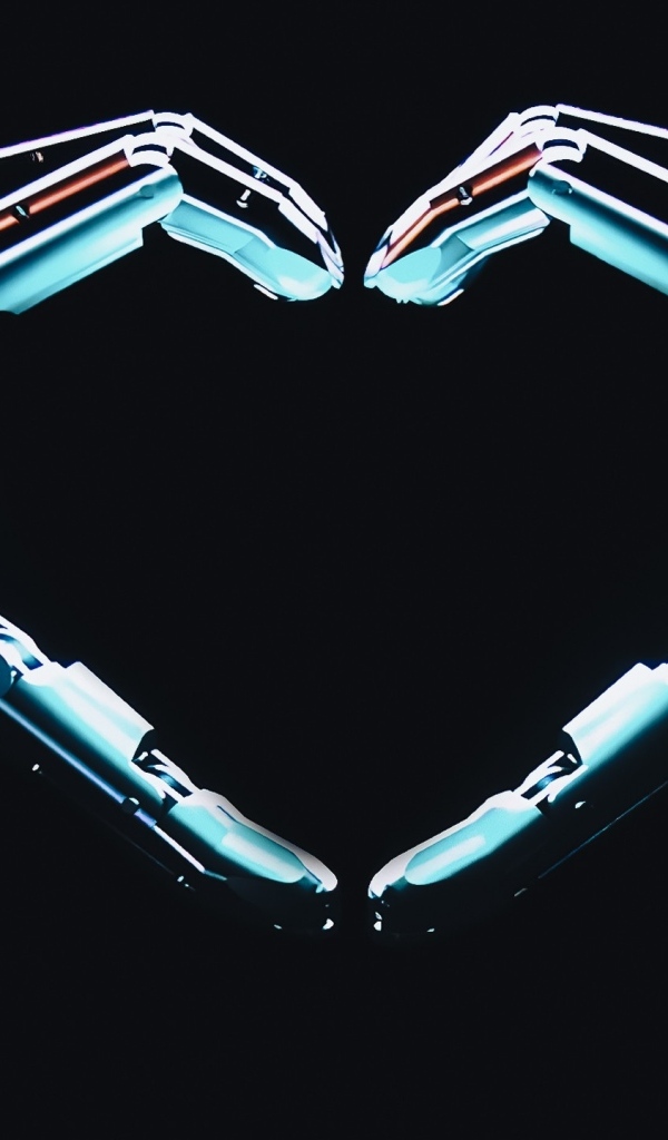 Робот делает сердце руками