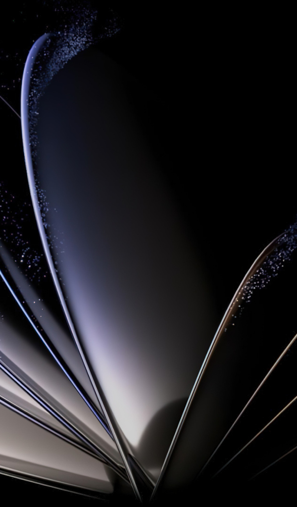 Необычные 3д лепестки на черном фоне