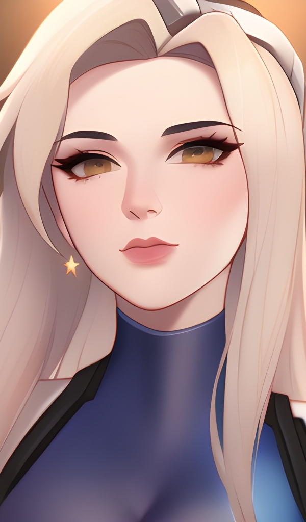 Девушка аниме с белыми волосами