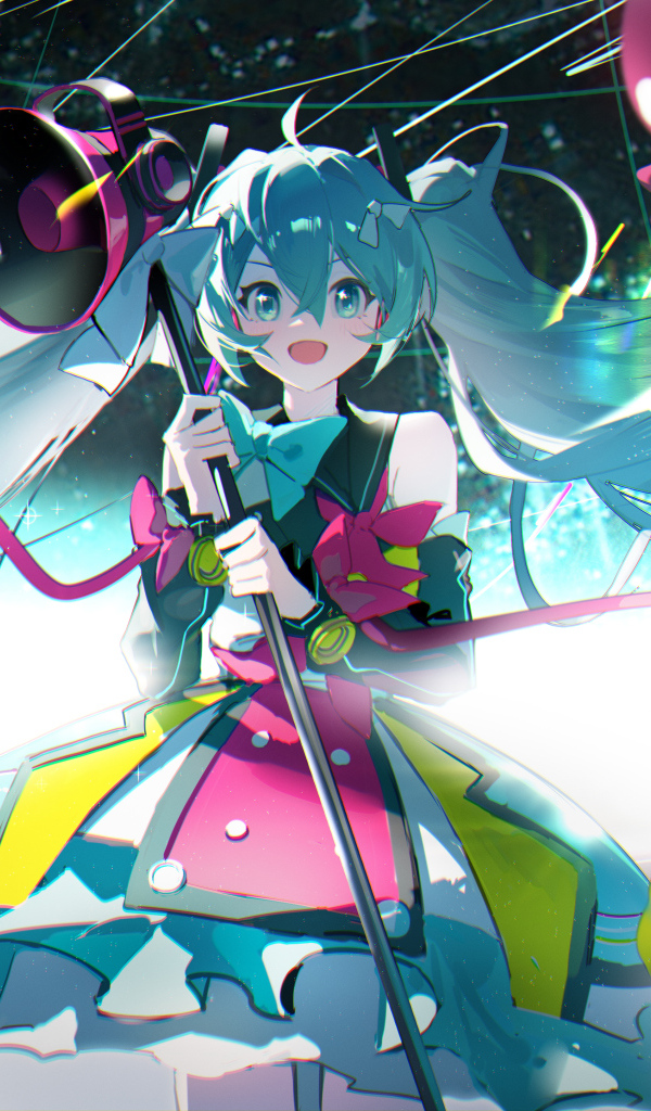 Девушка музыкальный исполнитель аниме Мику Хацунэ