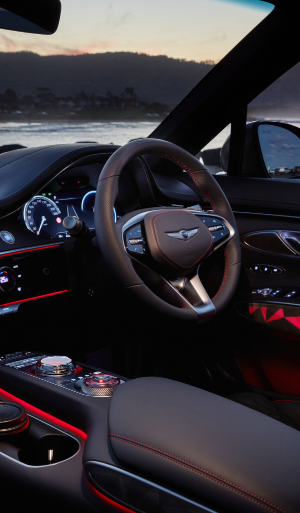 Кожаный салон автомобиля Genesis GV70 3.5T AWD 2023