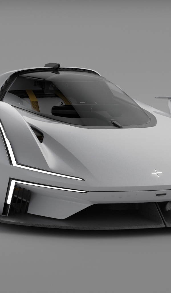 Автомобиль Polestar Synergy 2023 года на сером фоне
