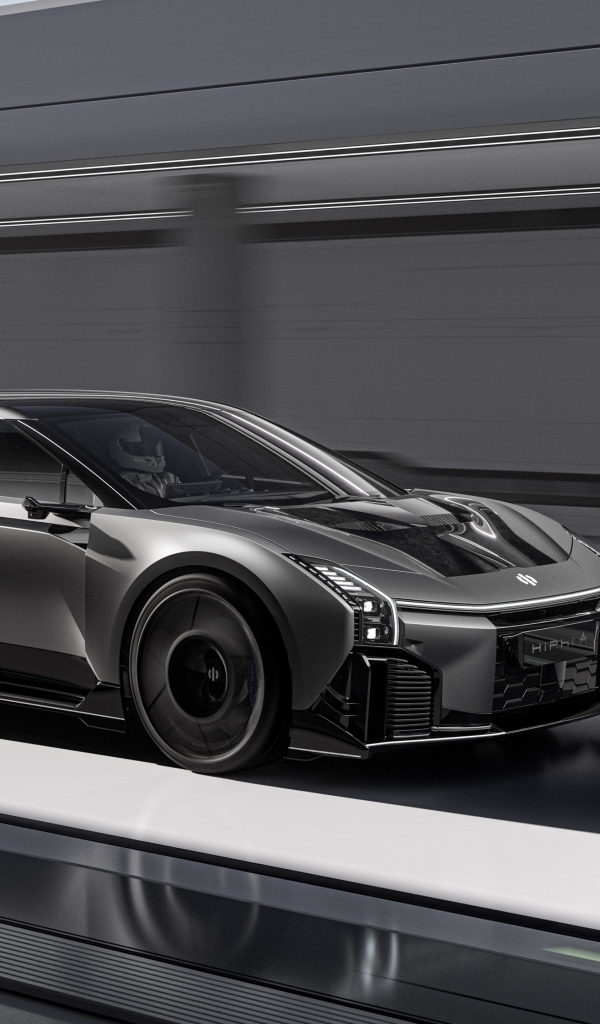 Черный автомобиль HiPhi A 2023 года