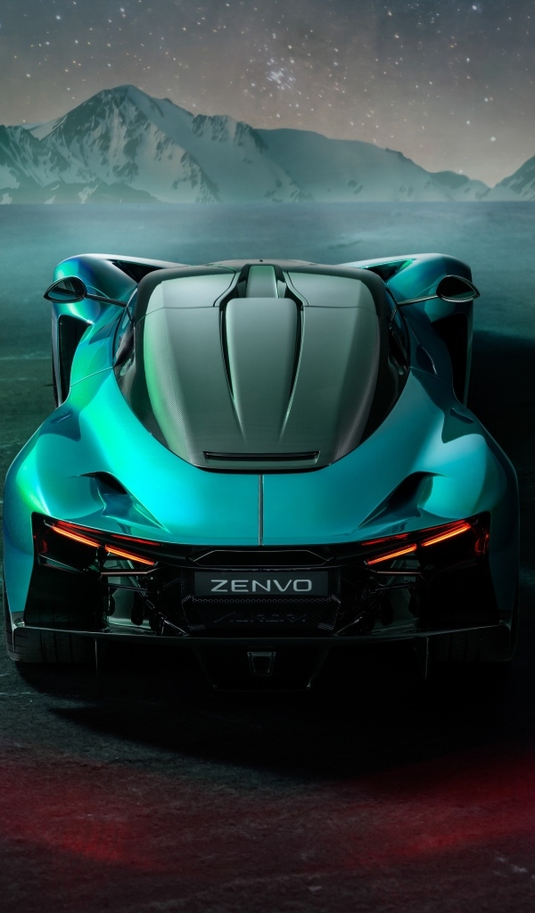 Дорогой спортивный автомобиль Zenvo Aurora Agil  вид сзади