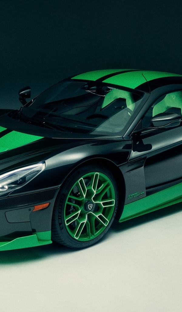 Быстрый автомобиль Rimac Nevera Time Attack 2023 года