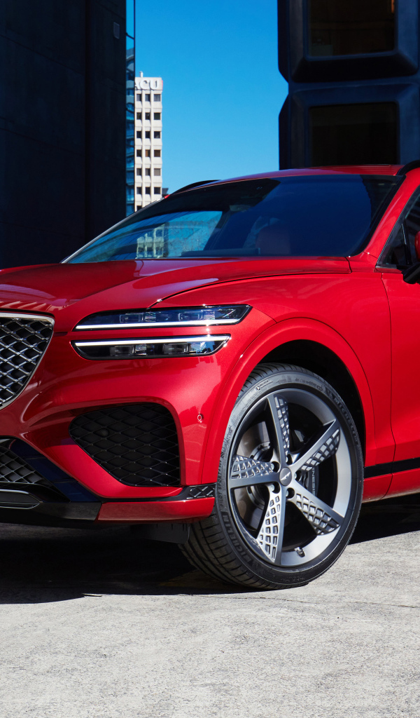 Красный блестящий Genesis GV70 2.5T AWD 2023