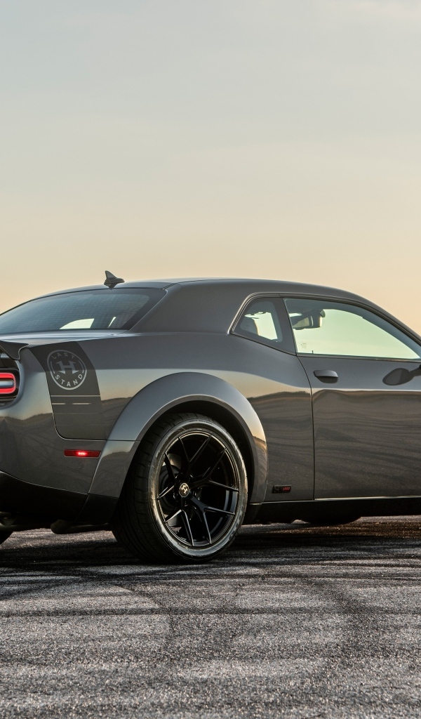 Вид сзади на автомобиль Hennessey Challenger H1000 Last Stand