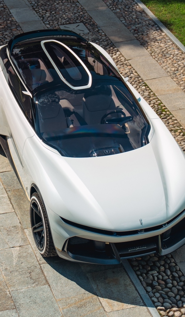 Вид сверху на автомобиль Pininfarina PURA Vision