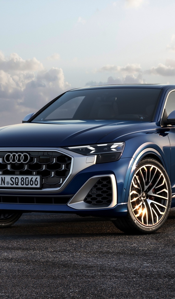 Автомобиль Audi SQ8 TFSI 2023 года на фоне неба