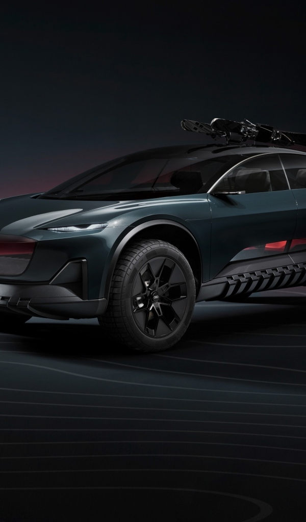 Автомобиль Audi Activesphere на черном фоне
