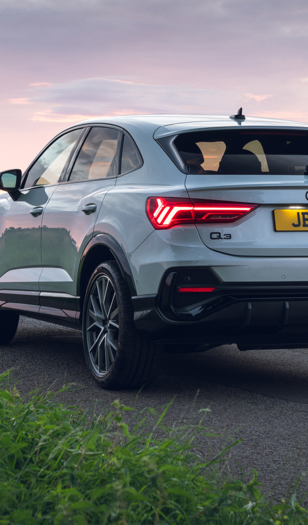Автомобиль Audi Q3, 2021 года вид сзади
