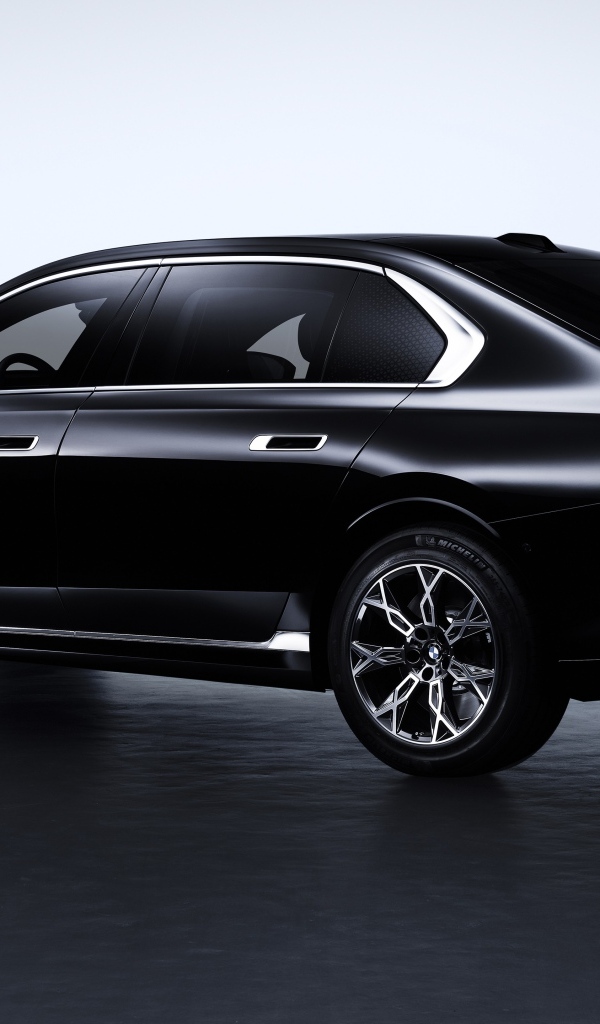 Вид сзади на автомобиль BMW 760i XDrive Protection