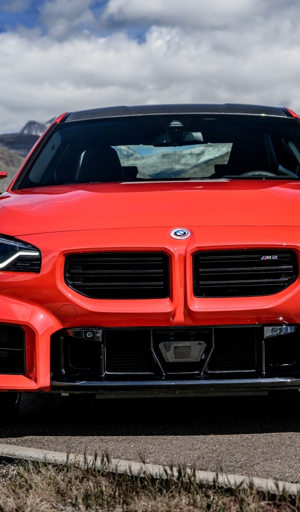 Красный автомобиль BMW M2 AT вид спереди