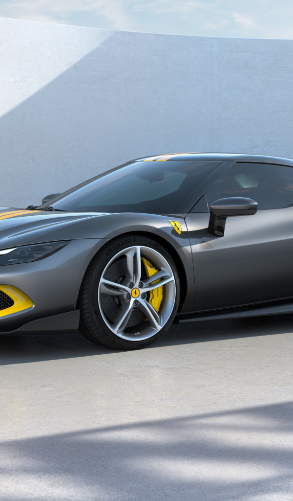 Спортивный быстрый автомобиль Ferrari 296 GTB Assetto Fiorano 2022 года