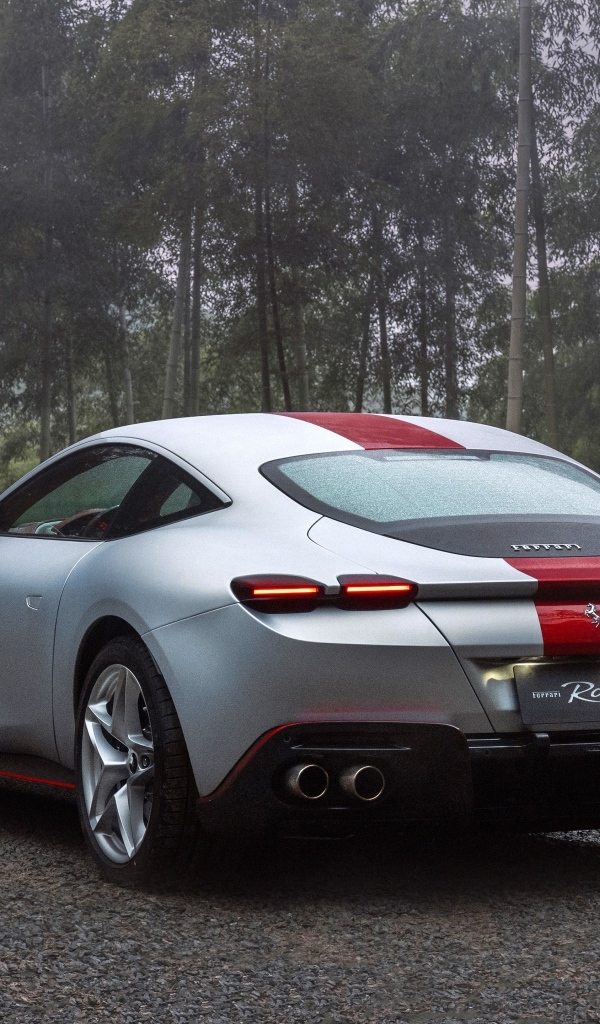 Автомобиль Ferrari Roma 30th Anniversary 2023  вид сзади