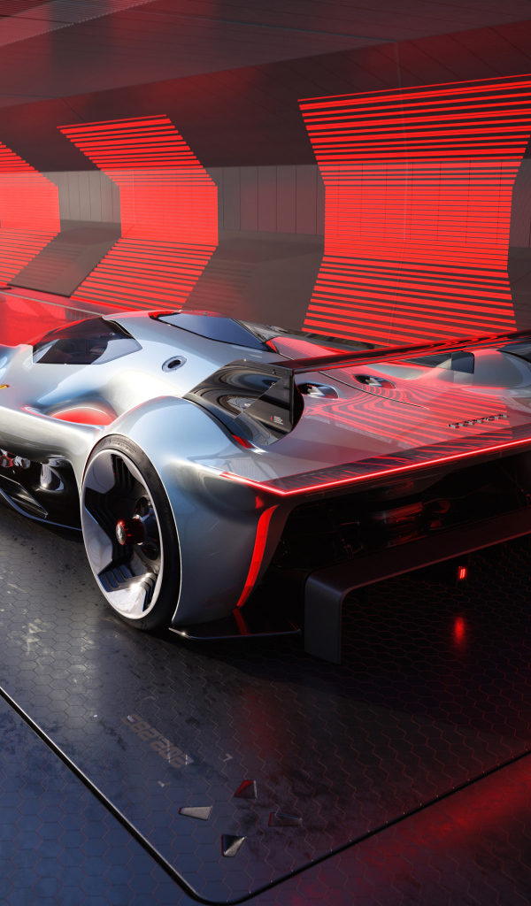 Спорткар Ferrari Vision Gran Turismo вид сзади