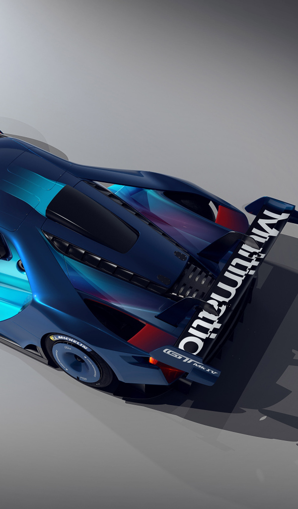 Автомобиль Ford GT Mk IV 2023 года вид сверху