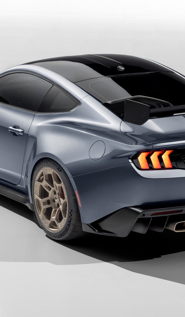 Автомобиль Ford Mustang GTD Prototype 2023 года вид сзади