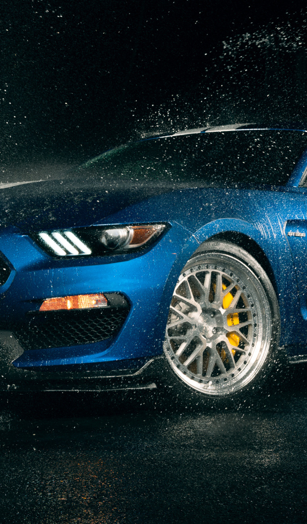Форд Shelby GT350 под дождем