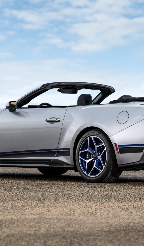 Вид сзади на автомобиль Ford Mustang GT California Special 2024 года