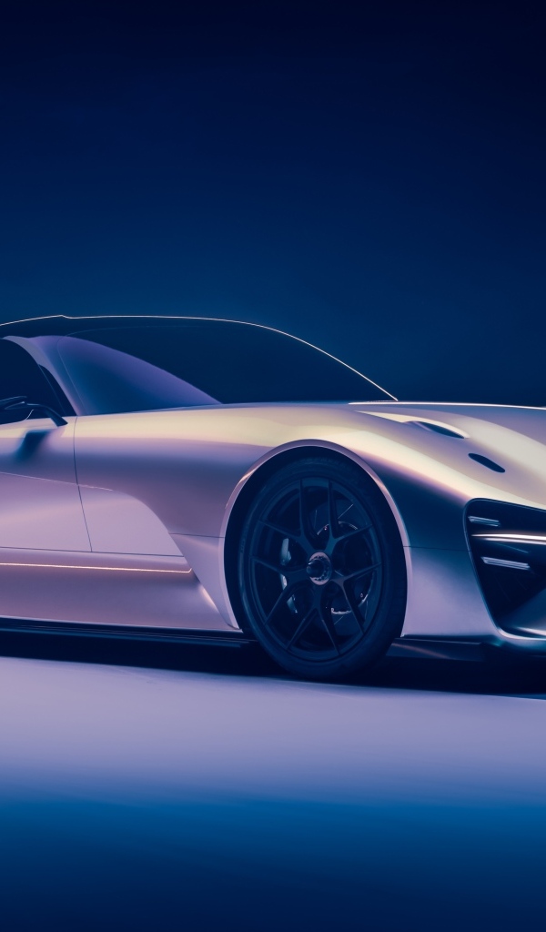 Серебристый автомобиль Lexus Electrified Sport Concept