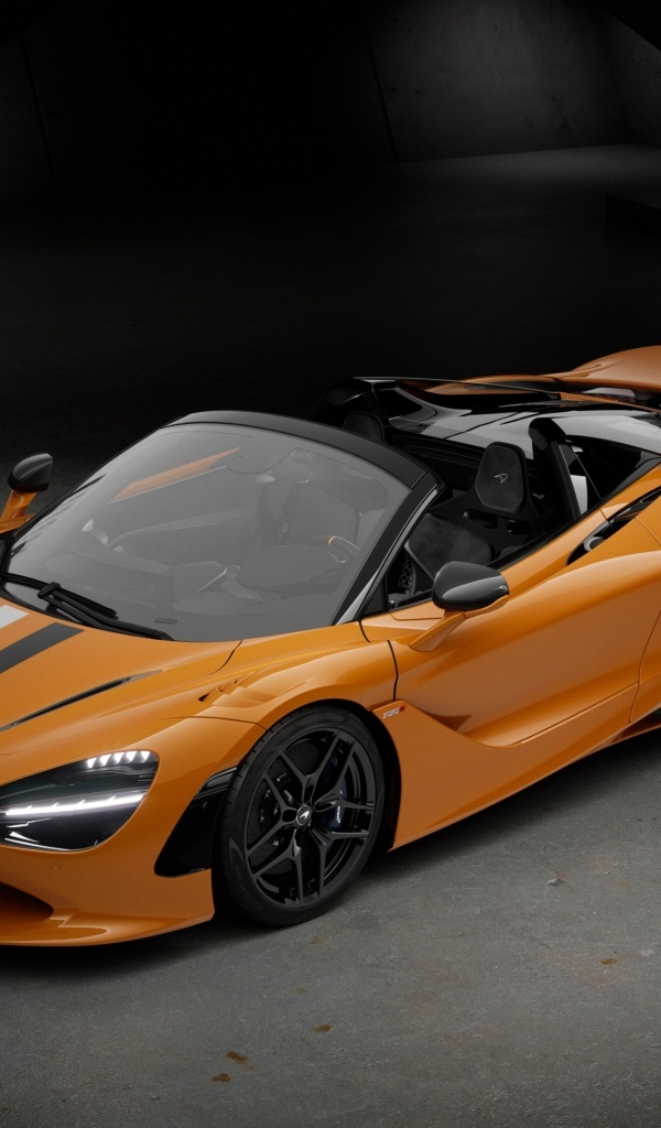 Оранжевый спорткар McLaren 750S 60th Anniversary Edition