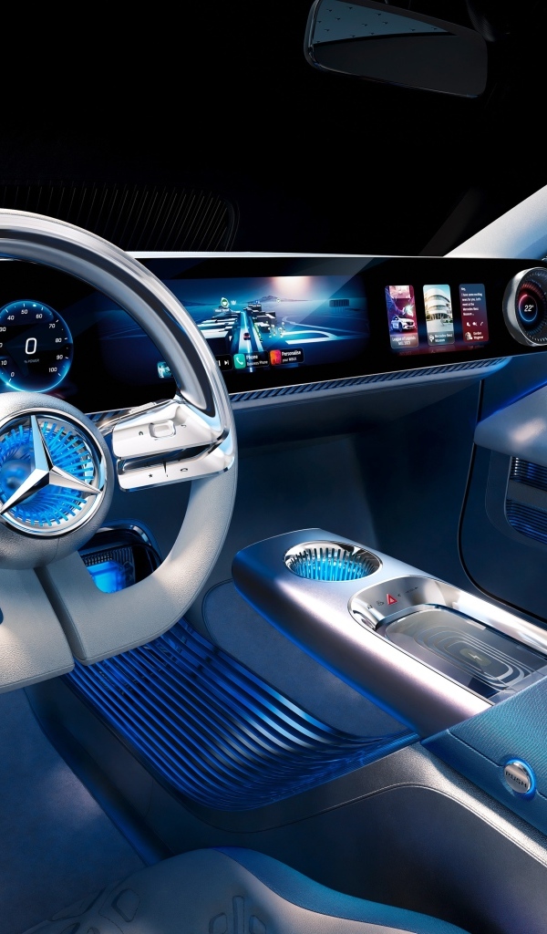 Салон автомобиля Mercedes-Benz Concept CLA Class 2024 года