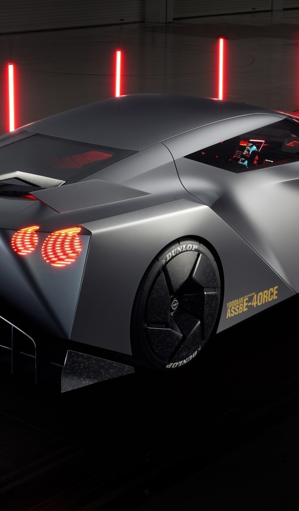 Вид сзади на автомобиль концепт Nissan Hyper Force