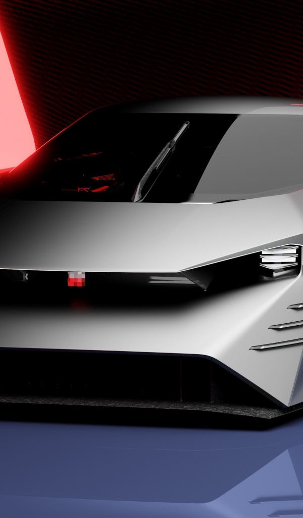 Стильный серебристый автомобиль Nissan Hyper Force