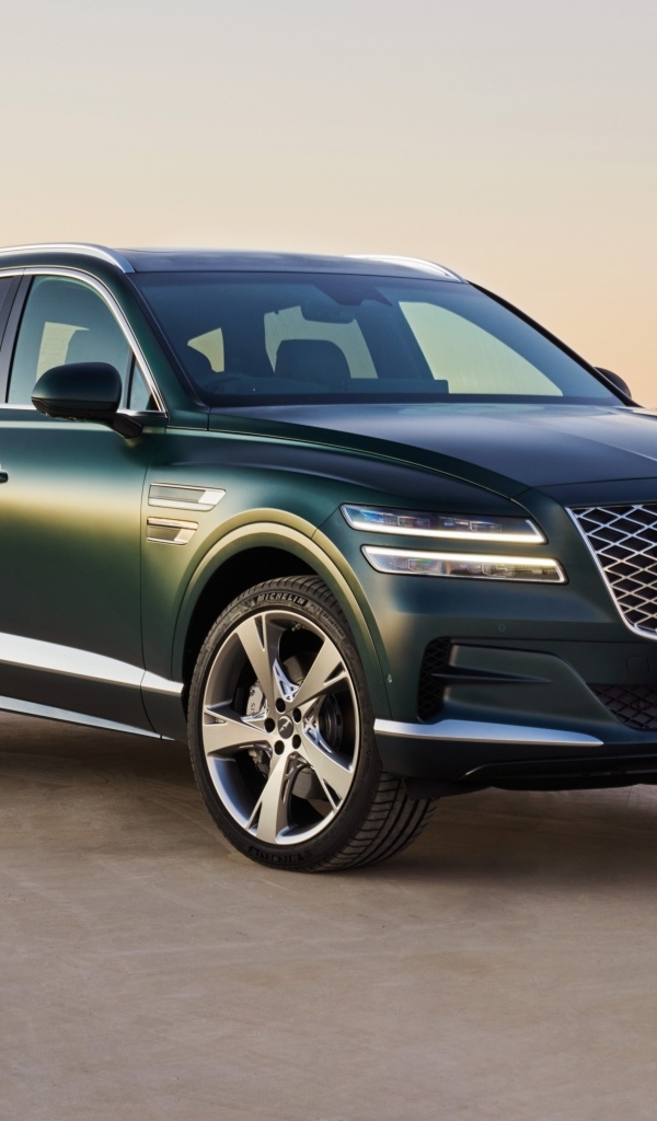 Зеленый внедорожник Genesis GV80 3.5T AWD