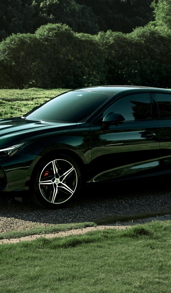 Зеленый автомобиль MG 7 Trophy