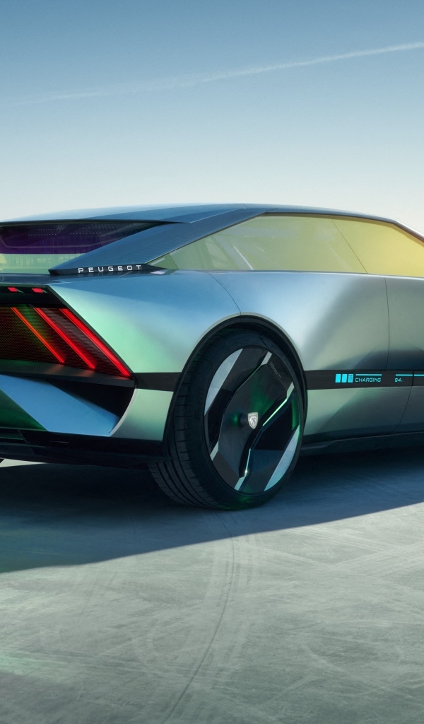 Автомобиль Peugeot Inception Concept 2023 вид сзади
