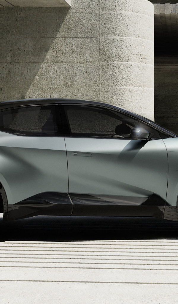 Вид сбоку на автомобиль Toyota BZ Compact SUV Concept 2022 года