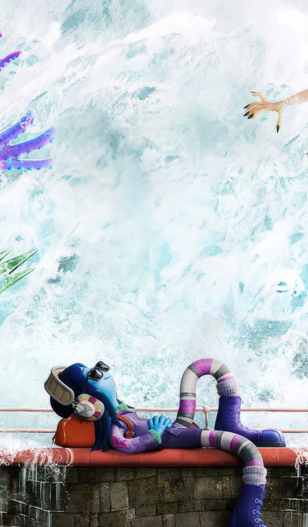 Красивый постер мультфильма Руби Гильман: Приключения кракена-подростка