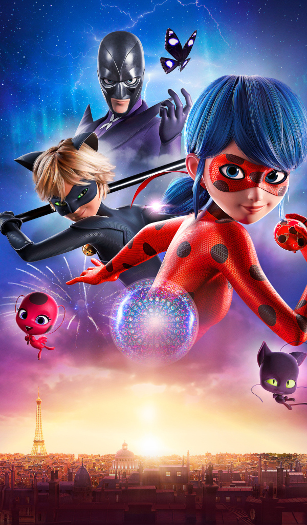 Beautiful cartoon poster of Ladybug and Super Cat: The Force Awakens