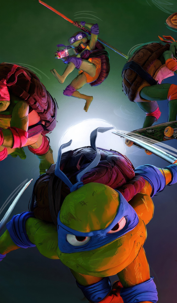 Персонажи мультфильма  Черепашки-ниндзя: Погром мутантов