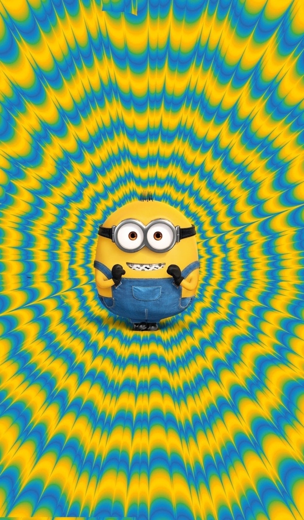 Миньон на фоне абстракции