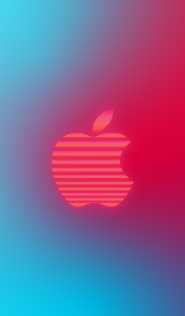 Логотип Apple на градиентном фоне