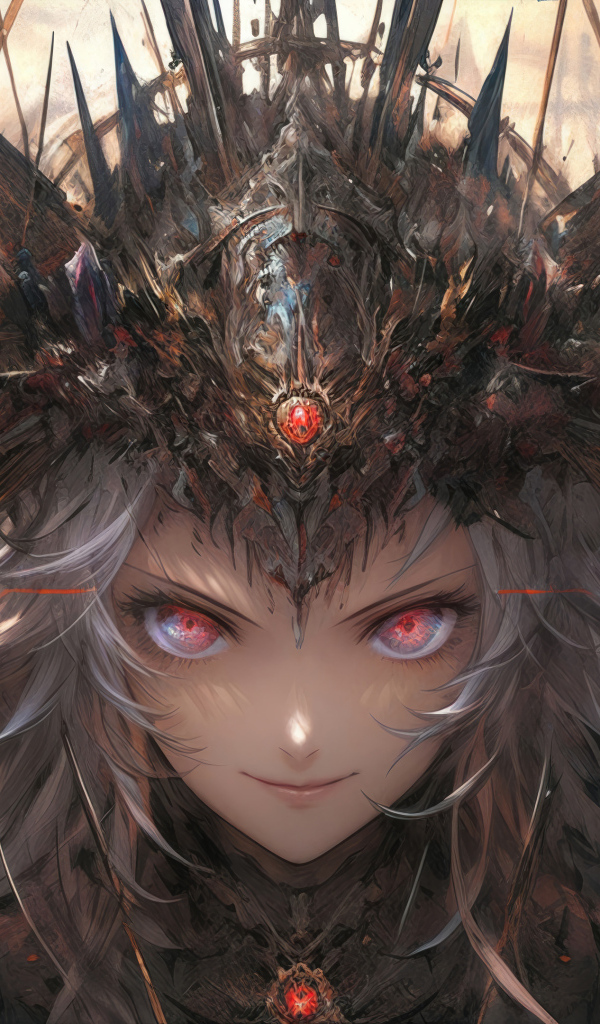 Фантастическая девушка с короной на голове