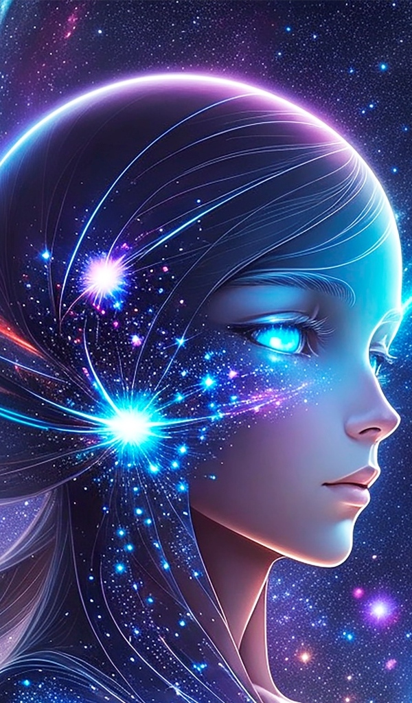 Фантастическая космическая девушка