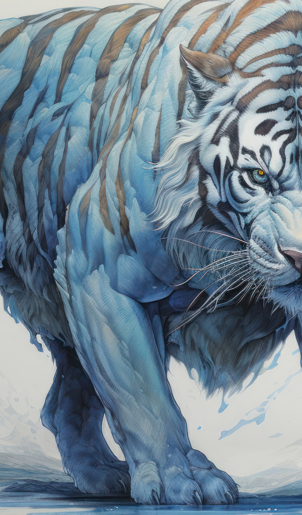 Фантастический белый тигр