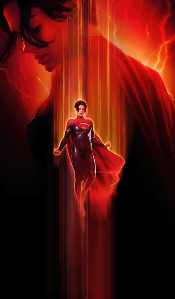 Девушка супергерой в плаще