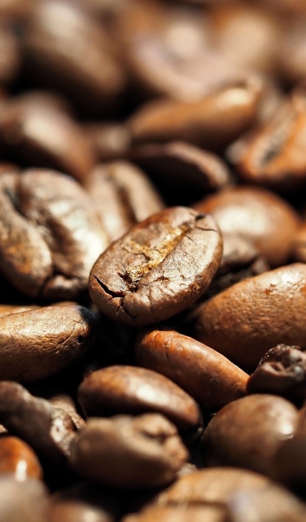 Ароматные жареные кофейные зерна