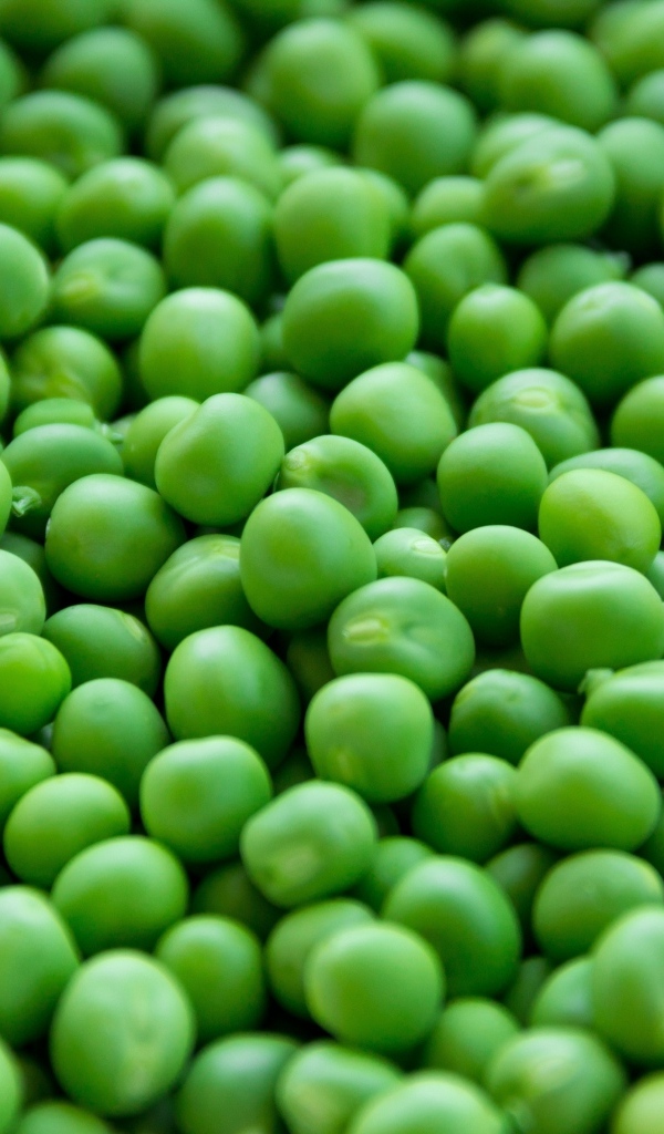 Зерна зеленого горошка крупным планом