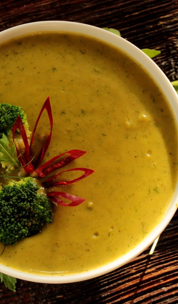 Суп пюре с рукколой и брокколи